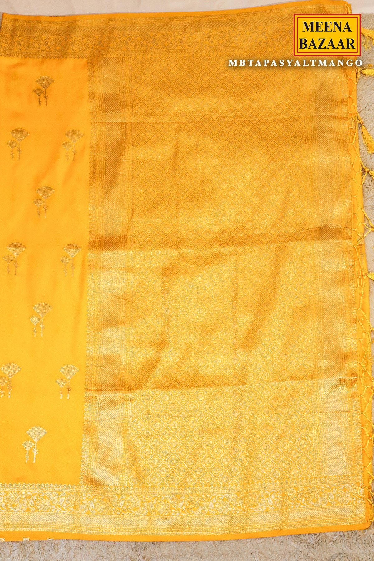 Tapasya Mango Silk Weaving Saree