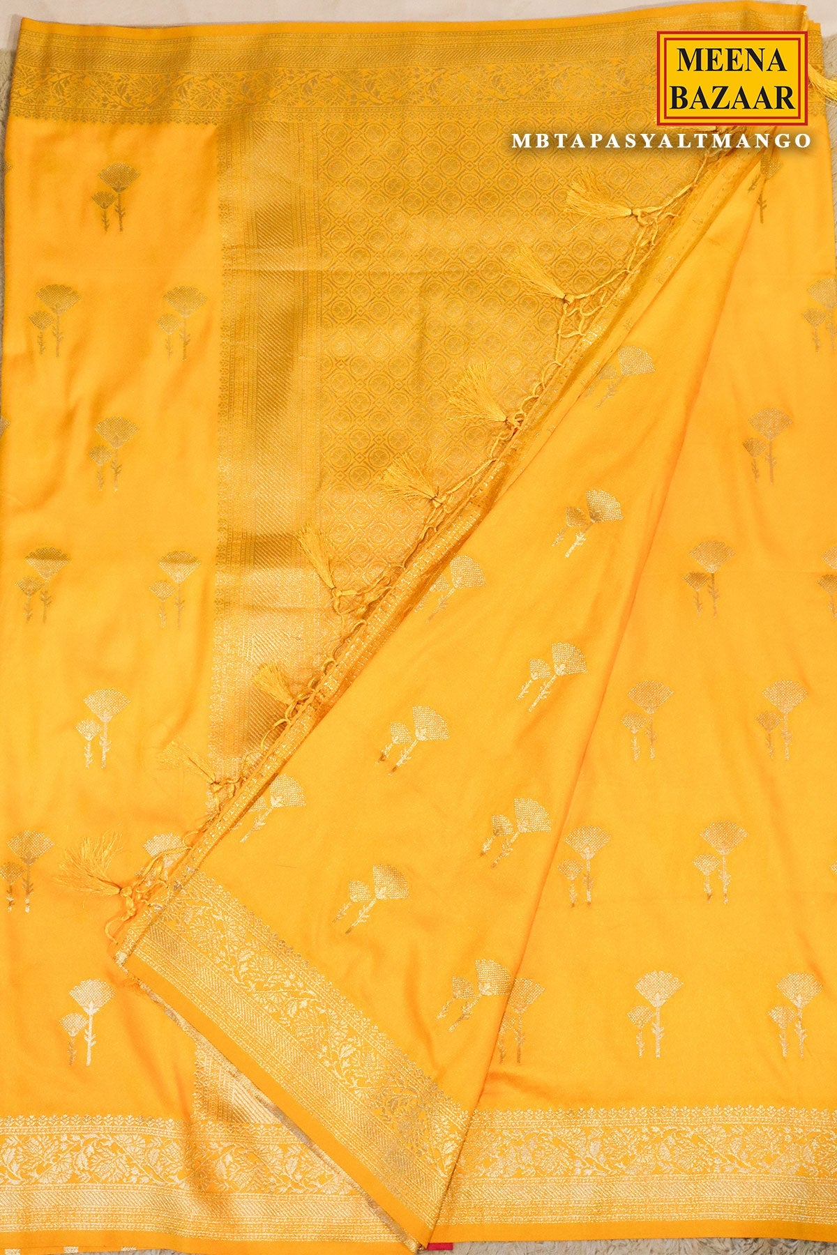 Tapasya Mango Silk Weaving Saree
