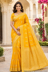 Tapasya Mango Silk Weaving Saree