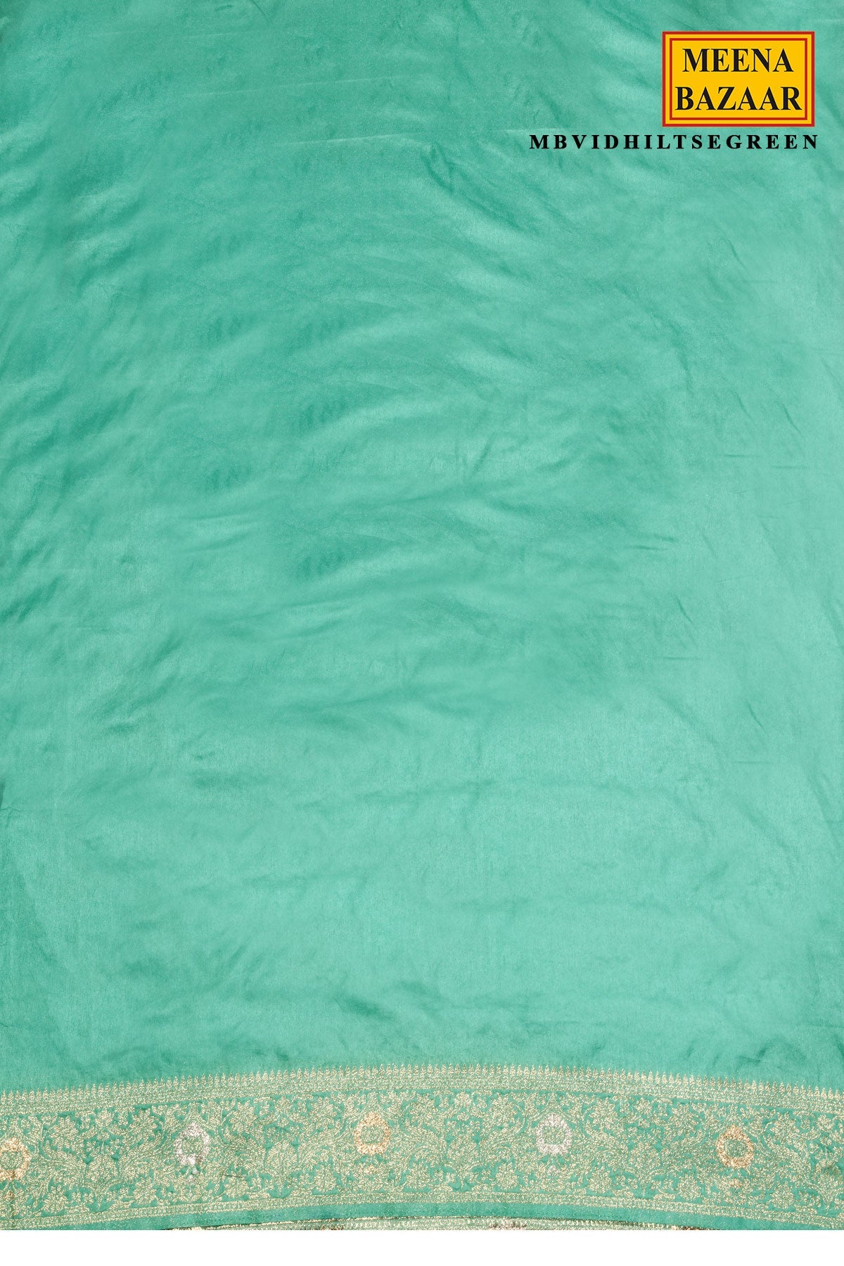 Sea Green Traditional Weaving Silk Saree