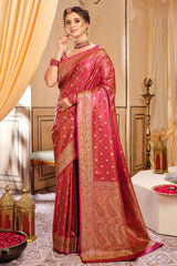Rani Woven Banarasi Silk Saree